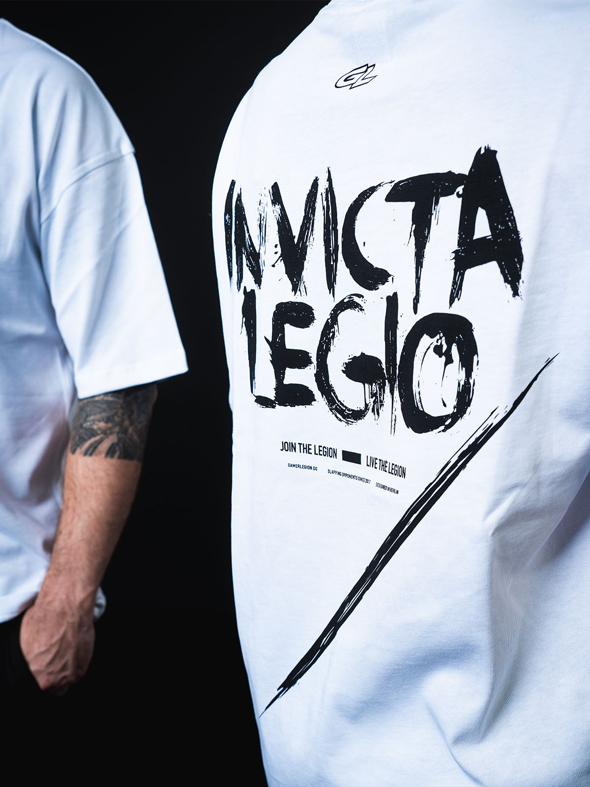 T-Shirt White | INVICTA LEGIO 'Enforcer' White – GamerLegion